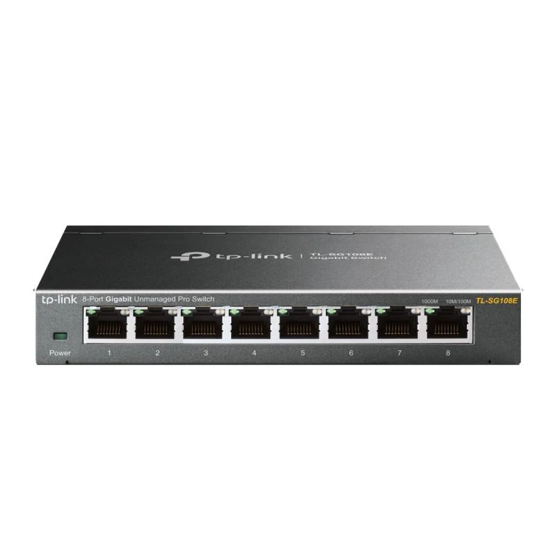TP LINK Switch de bureau 8 ports 10/100/1000Mbps - Boîtier métal 8 ports RJ45 10/100/1000Mbps à auto-négociation, fonction Auto MDI/MDX Contrôle de flux IEEE 802.3x garantissant l'intégrité des données transférées Boîtier en métal, conçu pour être installé sur un bureau ou accroché à un mur