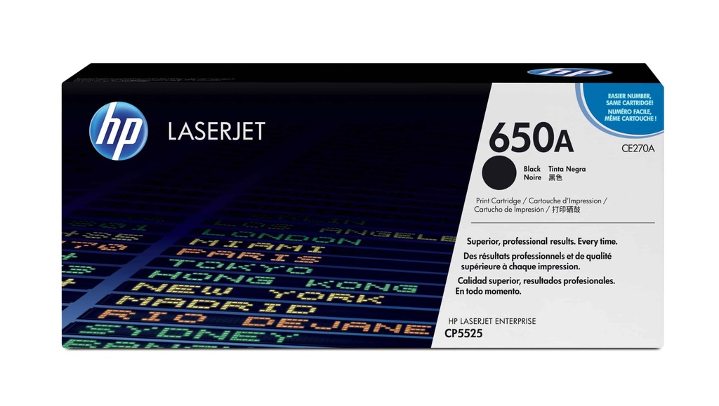 Toner HP CE270A für LJ CP5520 Noir