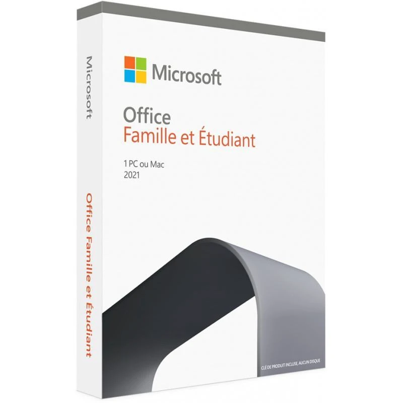  MS Office Home and Student 2021 French Africa Only Medialess