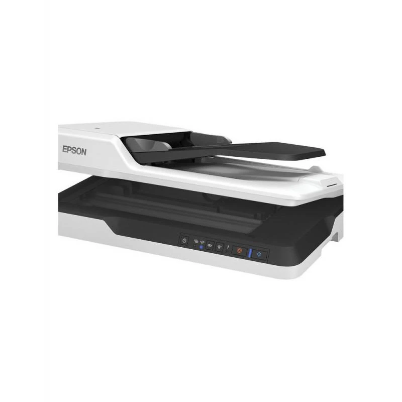 EPSON WorkForce  DS-1660W à plat avec chargeur automatique de documents, Recto-verso automatique, A4, 4,1200 x 1200 DPI , 50 F,USB 3.0, Wi-Fi 802.11b/g/n Jusqu'à 1500 pages/jour, Technologie ReadyScan LED,  JPEG, TIFF, multi-TIFF, PDF,  Écran LCD 5 lignes