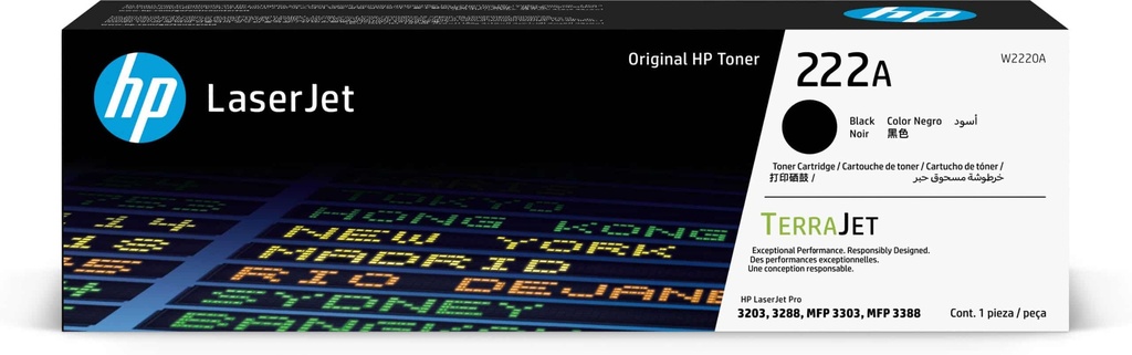 HP 222A Black Original LaserJet Toner Cartridge